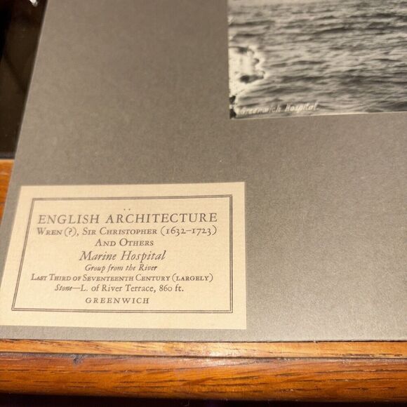 Vintage Marine Hospital Greenwich English Architecture Photo Christopher Wren - Picture 2 of 4